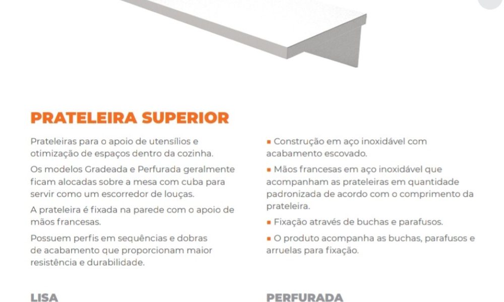 Prateleira de Inox Profissional-2